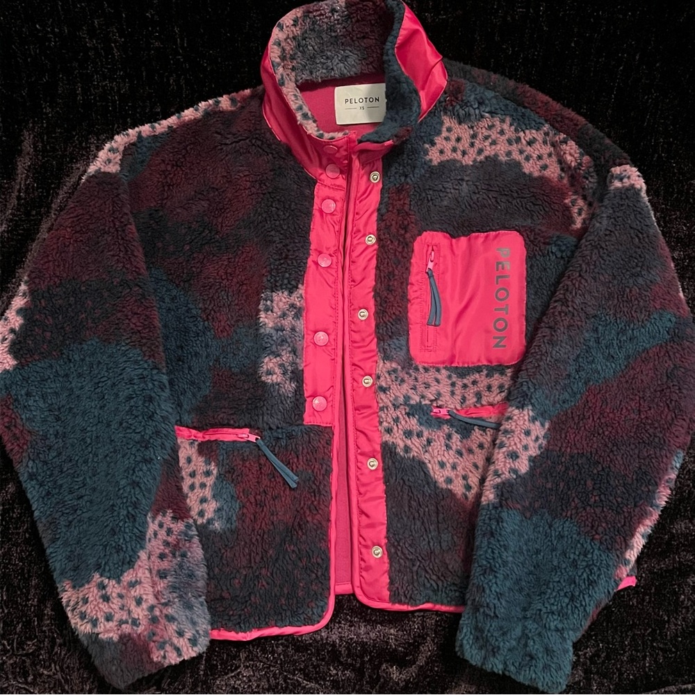 Peloton button up Sherpa Sweater XS